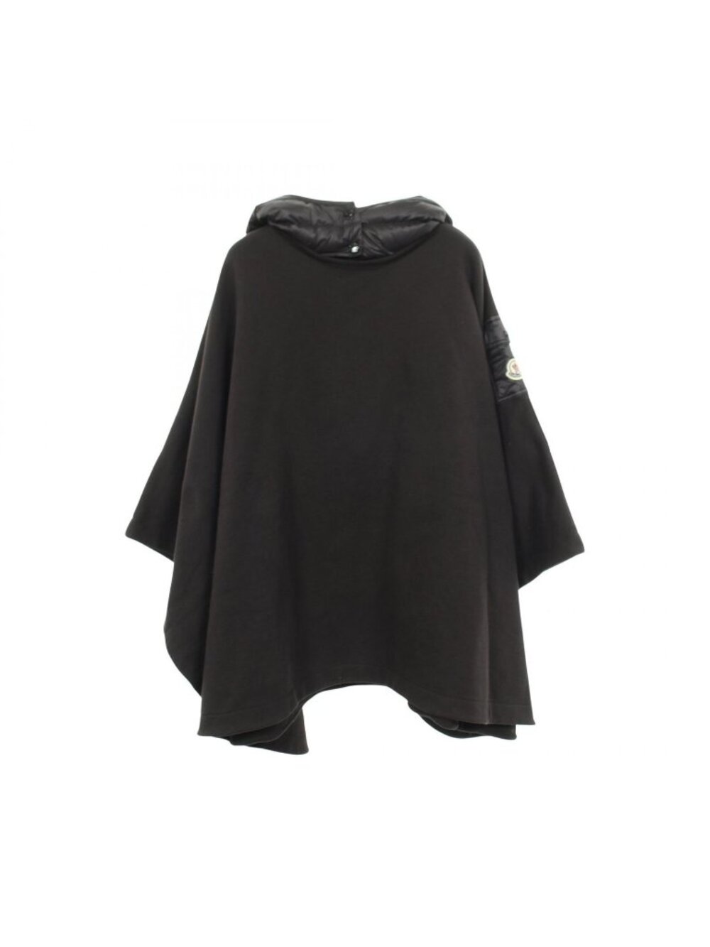 Moncler Poncho Down Contrast Brushed Lining Hooded Nylon